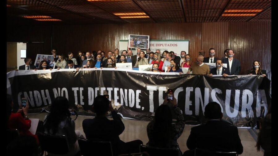 Denuncian diputadas y diputados del PAN persecución judicial por parte de la CNDH por manifestarse contra la inacción de este organismo en torno a la reforma judicial