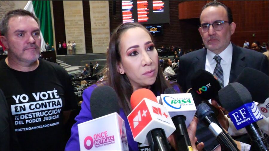 Espera Noemí Luna que ministras y ministros de la SCJN actúen con legalidad respecto al proyecto para invalidar elección de jueces y magistrados con voto popular