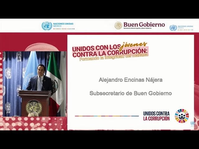 Unidos con los jóvenes contra la corrupción. Formando la integridad del mañana.