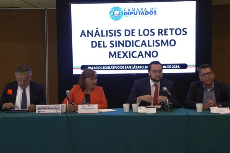 Inaugura Margarita García quinta sesión del foro “Análisis de los retos del sindicalismo mexicano”