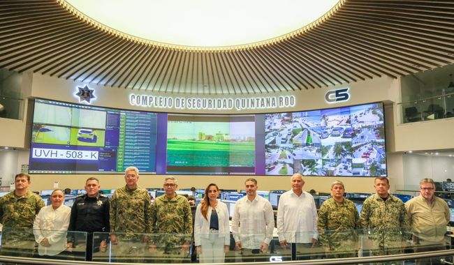 Visita de coordinación entre titulares del Gobierno del estado de Quintana Roo, las Secretarías de Seguridad y Protección Ciudadana y Marina