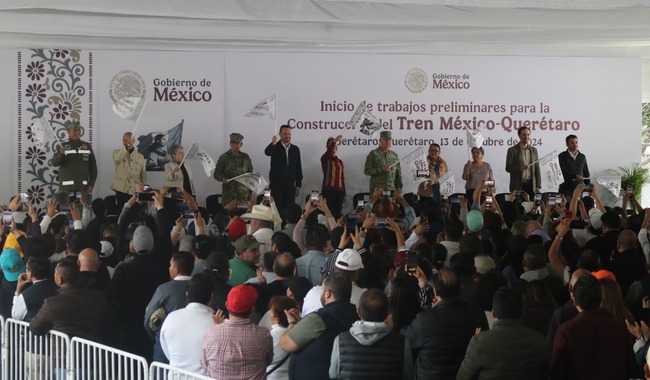 Nuevo tren de pasajeros México-Querétaro beneficiará a casi seis millones de personas: SICT