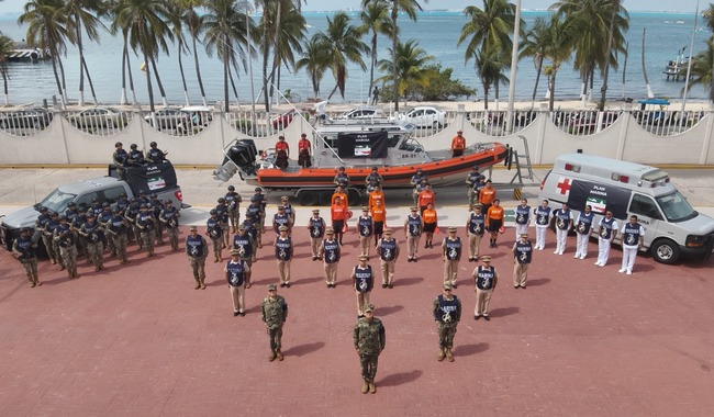 Personal naval se encuentra listo para apoyar en Quintana Roo, mediante Plan Marina en su Fase de Prevención, por el Huracán Milton (07-OCT)