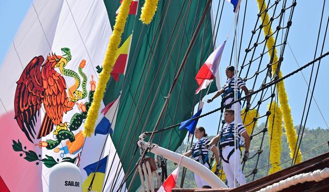 Zarpa el Buque Escuela “Cuauhtémoc” para iniciar el Crucero de Instrucción “Consolidación de la Independencia de México 2025”