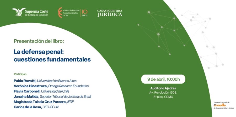 El Centro de Estudios Constitucionales presenta su nueva publicación "La defensa penal: cuestiones fundamentales" en compañía de personas expertas en la materia.