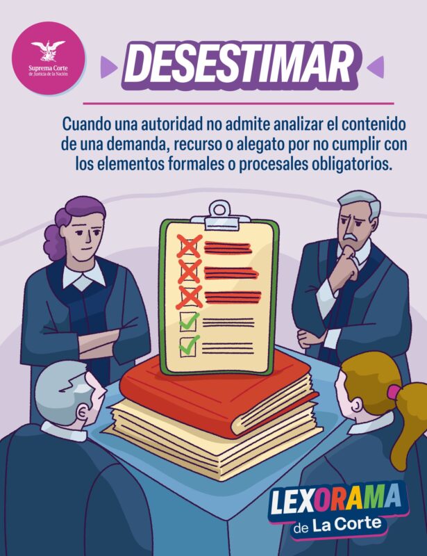 ¿Sabes qué significa “desestimar” en derecho? #LaCorte te lo explica.