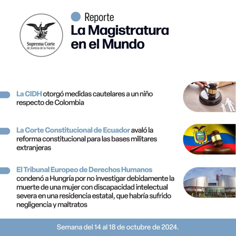 La CIDH otorgó medidas cautelares a un niño respecto de Colombia.  Esto, al considerar que se encuentra en una situación de gravedad y urgencia de riesgo de daño irreparable a sus derechos en Colombia.