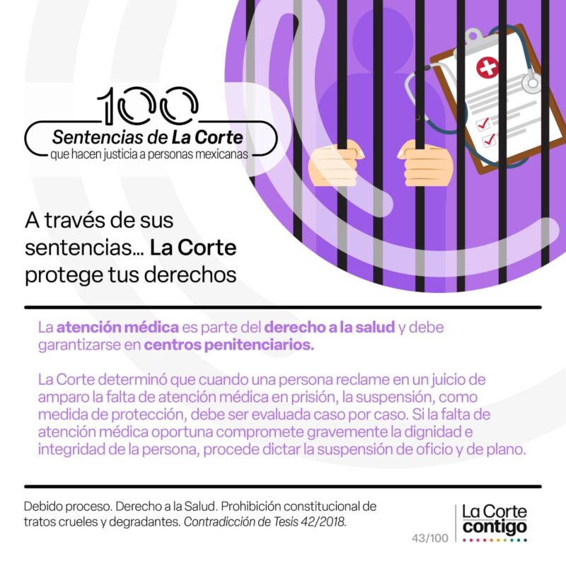 #LaCorte protege el derecho a la salud.  Conoce sentencias que hacen justicia a las personas mexicanas.