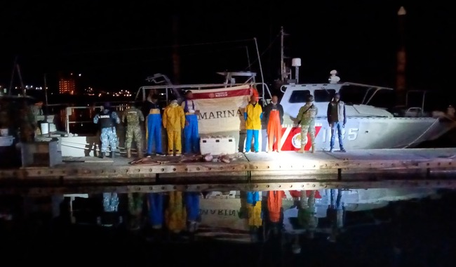 Operativo en Alto Golfo: Gobierno de México asegura lancha y productos de totoaba; hay cinco personas detenidas