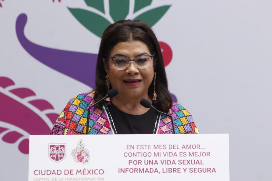 Presenta jefa de Gobierno Clara Brugada Campaña de Salud Reproductiva "En este Mes del Amor, Contigo mi Vida es Mejor"