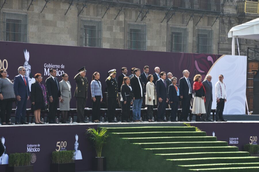 Cuauhtémoc representa la defensa de nuestra soberanía, afirma a jefa de Gobierno Clara Brugada durante homenaje al último Tlatoani mexica