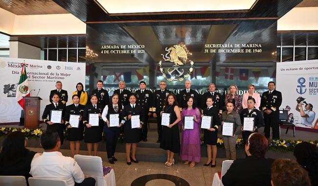 La Secretaría de Marina conmemora el “Día Internacional de la Mujer en el Sector Marítimo 2025”