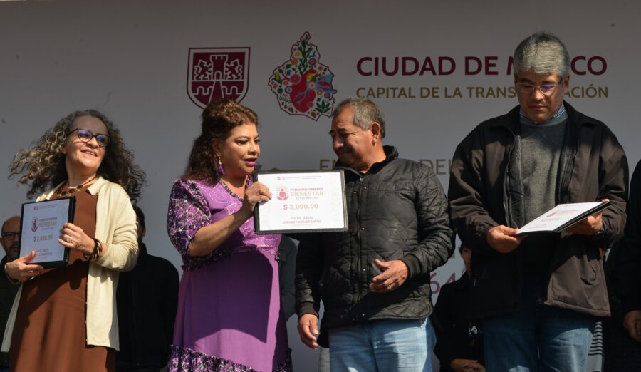 Inicia jefa de Gobierno Clara Brugada entrega de pensión hombres bienestar; la ciudad dará cobertura universal de 60 a 64 años, asegura