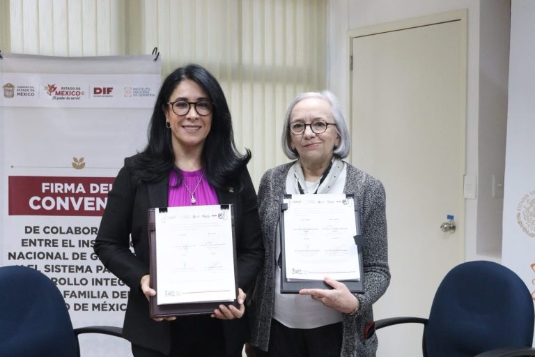 Promueve DIFEM el envejecimiento saludable en el EdoMéx; firma acuerdo con el Instituto Nacional de Geriatría