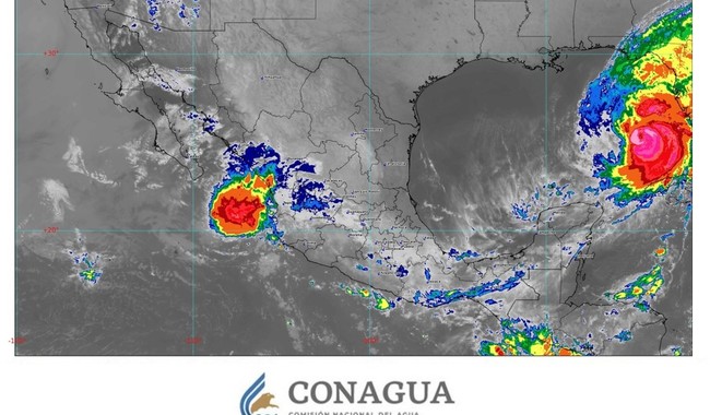 En las próximas horas se prevén lluvias puntuales muy fuertes en Guerrero y Oaxaca