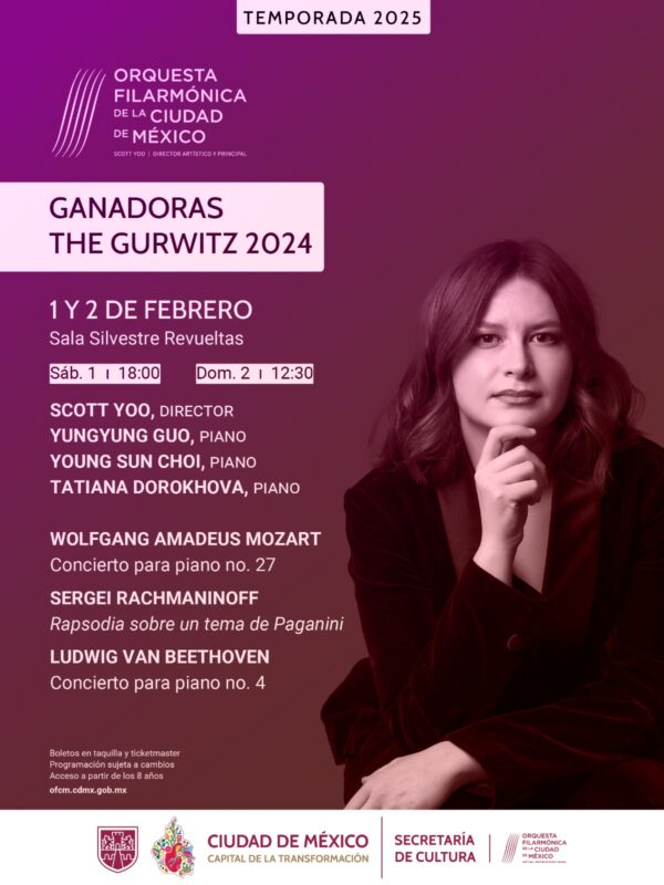 Recibe OFCM a las ganadoras del Concurso Internacional de Piano Gurwitz 2024