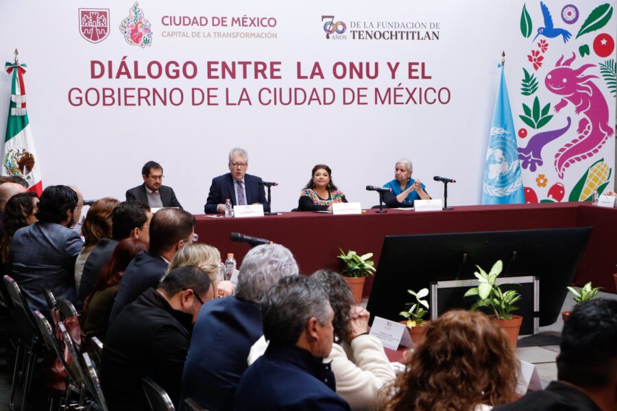 Establecen Gobierno Capitalino y ONU diálogo para colaborar en proyectos a favor de la Ciudad de México