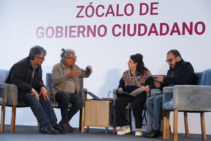 Encabeza Clara Brugada décima cuarta jornada de Zócalo de Gobierno Ciudadano; se atienden más de mil 600 solicitudes ciudadanas