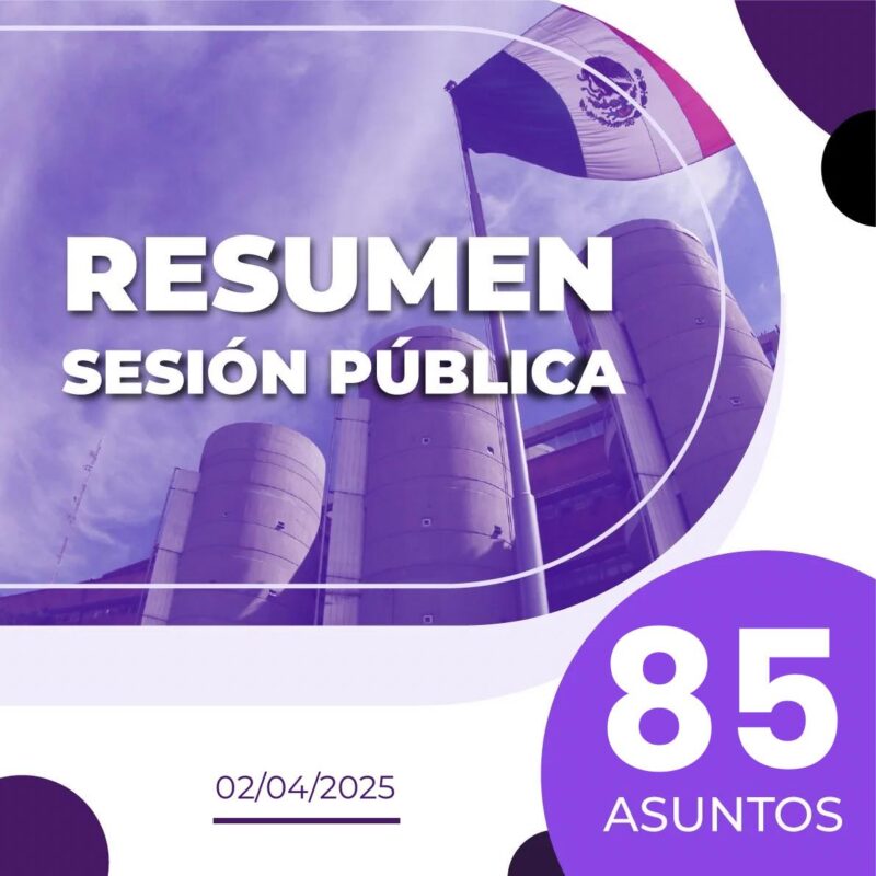 La #SalaSuperior del #TribunalElectoral resolvió 85 asuntos en sesión pública.