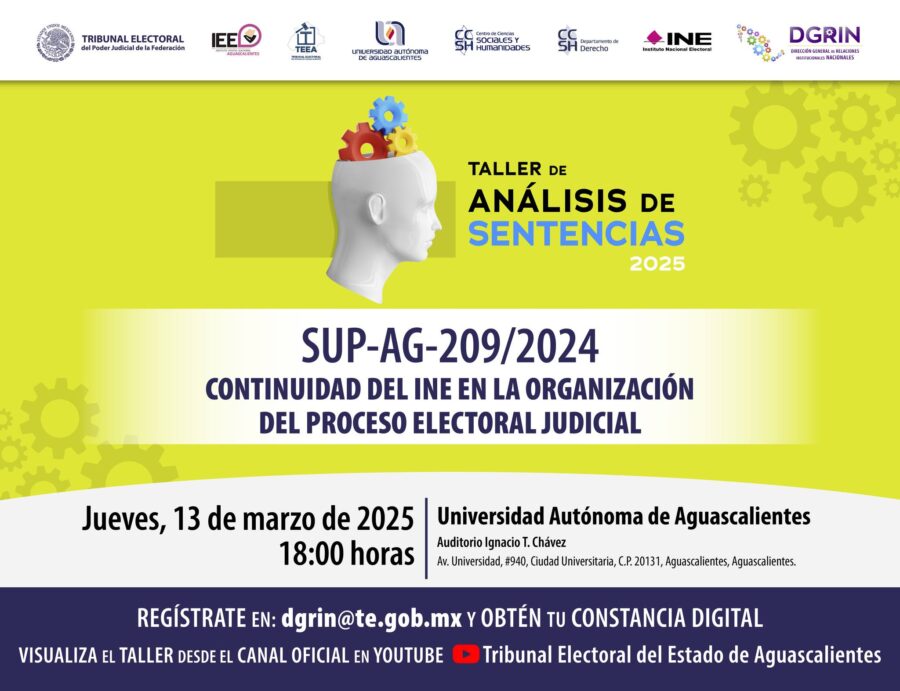 #EnVivo | Taller de Análisis de Sentencias en la Universidad Autónoma de Aguascalientes.
