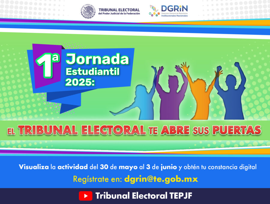 Te invitamos a ver la 1.ª Jornada Estudiantil 2025: El Tribunal Electoral te abre sus puertas.
