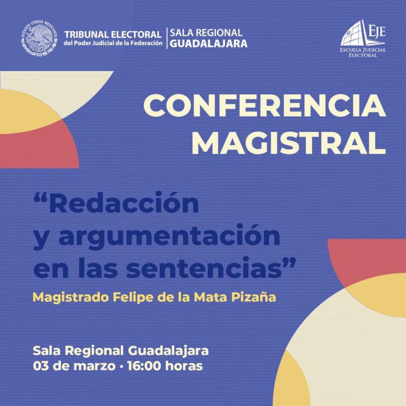 #EnVivo | Conferencia magistral: Redacción y argumentación en las sentencias.
