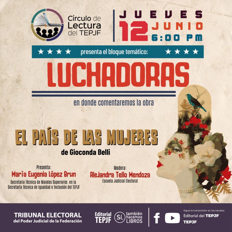 “El país de las mujeres” es una sátira política en la que el Partido de la Izquierda Erótica (PIE) escala hasta alcanzar el poder en una nación imaginaria. La comentaremos en la próxima sesión del Círculo de Lectura del @TEPJF, el jueves 12 de junio a las 18 hrs.