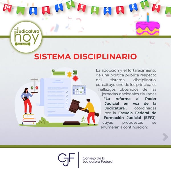 #LaJudicaturaHoy | En #TodoCuenta, conoce parte de los resultados de la “La Reforma al Poder Judicial en Voz de la Judicatura”, sobre el fortalecimiento del Sistema Disciplinario.