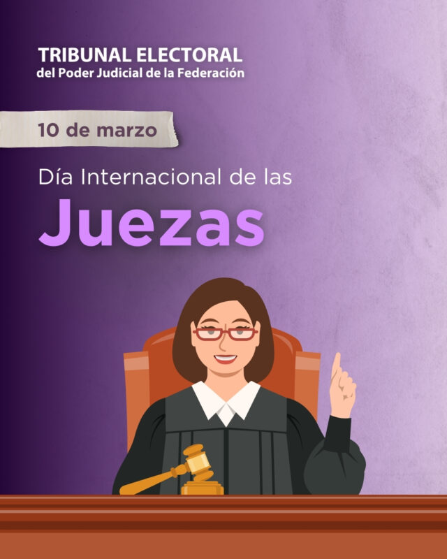 Hoy conmemoramos el #DíaInternacionalDeLasJuezas. Reconocemos el papel fundamental de las mujeres en la impartición de justicia para la construcción de una sociedad más equitativa. La paridad no es solo un derecho, es el pilar de una democracia justa para todas y todos.