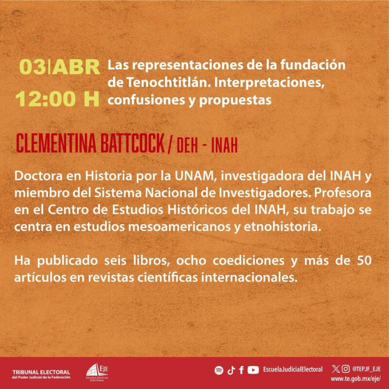 #EnVivo | Las representaciones de la fundación de Tenochtitlán. Interpretaciones, confusiones y propuestas.