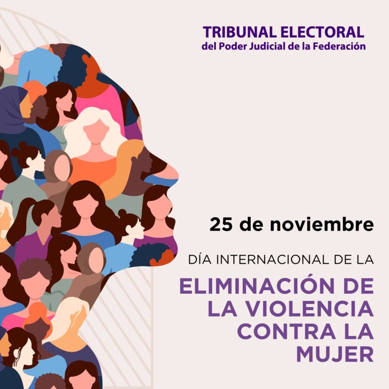 Día Internacional de la Eliminación de la Violencia contra la Mujer Con la creación de la Defensoría Pública Electoral de las Mujeres, el #TEPJF contribuye a la erradicación de la violencia política en razón de género y maximiza el acceso a la justicia.