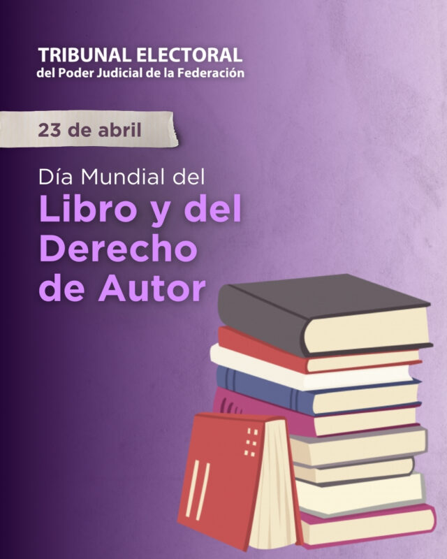 Hoy celebramos el Día Internacional del Libro. Impulsamos la difusión de obras especializadas en #JusticialElectoral y cultura democrática, a través de la Editorial del TEPJF.