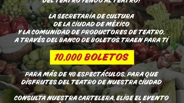 Obsequia Secretaría de Cultura capitalina 10 mil cortesías para 40 espectáculos por el Día Mundial del Teatro