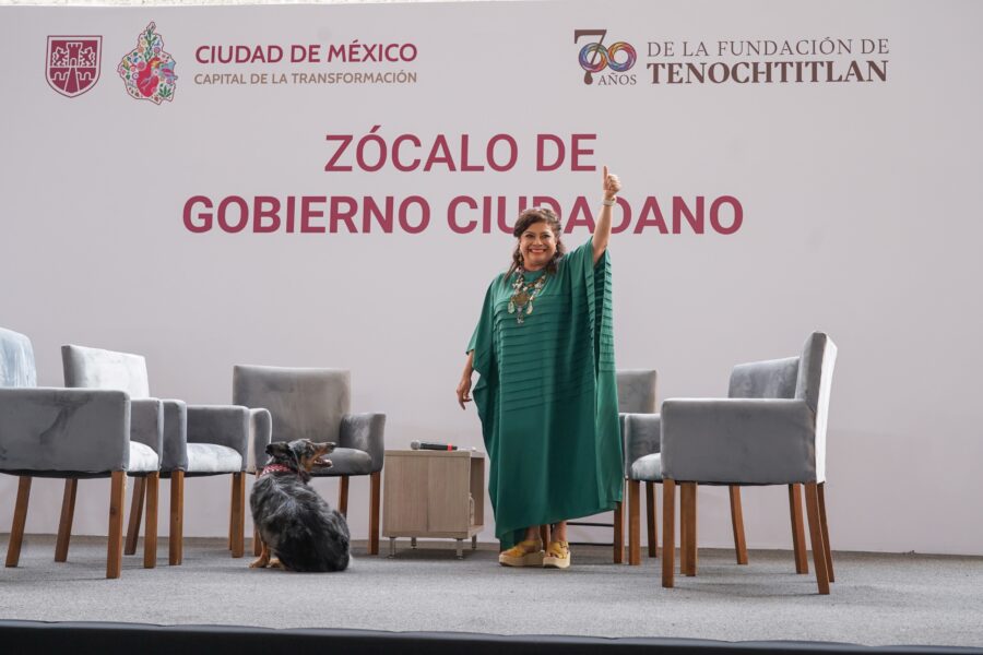 Cumple cinco meses de atención el Zócalo de Gobierno Ciudadano, encabezado por la jefa de Gobierno, Clara Brugada