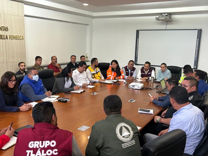 Atención permanente por lluvias en EdoMéx: Protección Civil instala mesa de coordinación con 5 municipios del Valle de Toluca