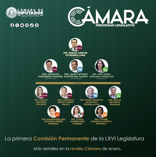 Cuando la Cámara de Diputados y el Senado de la República concluyen sus respectivos periodos ordinarios de sesiones, la Comisión Permanente entra en funciones.