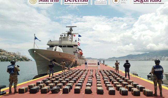 En Una Operación Marítima, se Aseguraron más de 3.5 Toneladas de Cocaína, Frente a las Costas de Guerrero