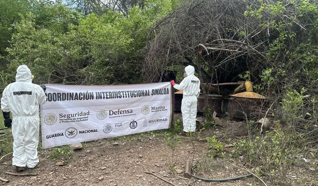 En un operativo en Culiacán, neutralizan laboratorio para la fabricación de drogas sintéticas