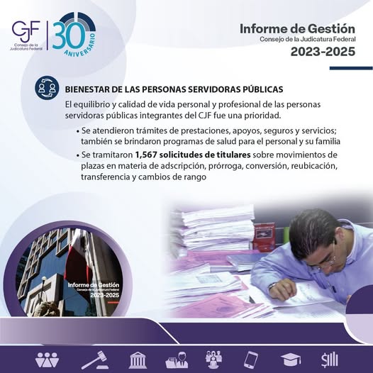 #InformePJF2025 | A través de distintas áreas, el #CJF trabajó de manera constante para hacer efectivo el reconocimiento y la aplicación de los derechos humanos, tanto al interior como con la sociedad en general.