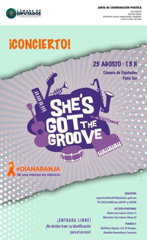 La cultura suena mejor en vivo. ¡Te esperamos! #SanLázaroEnConcierto | She’s Got the Groove