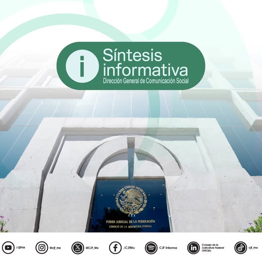 Consulta y comparte la #SíntesisInformativa del #PJF.