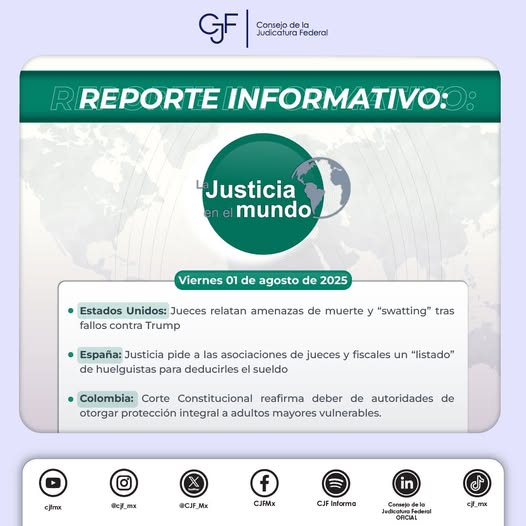 #LaJusticiaEnElMundo | Infórmate sobre los principales casos, decisiones y avances en materia de justicia internacional.