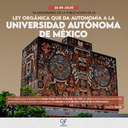 La autonomía de la #UNAM es una condición necesaria para asegurar la calidad de la investigación, la docencia, la extensión de la cultura y los múltiples servicio y estudios que el país requiere.