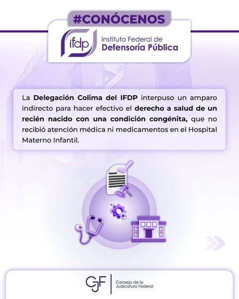 #Conócenos | Con la intervención del #IFDP (Defensoría Pública ), un recién nacido pudo acceder de inmediato a atención médica especializada.