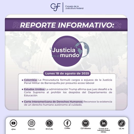 #LaJusticiaEnElMundo | En #Colombia, un proceso disciplinario contra una jueza sienta precedente en la supervisión del actuar de los funcionarios judiciales