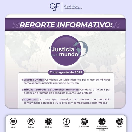 #LaJusticiaEnElMundo | Entérate de los casos y decisiones judiciales más relevantes en el ámbito internacional.