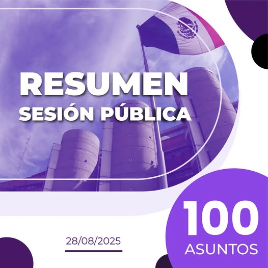 La #SalaSuperior del #TribunalElectoral resolvió 100 asuntos en la sesión pública del 28 de agosto.