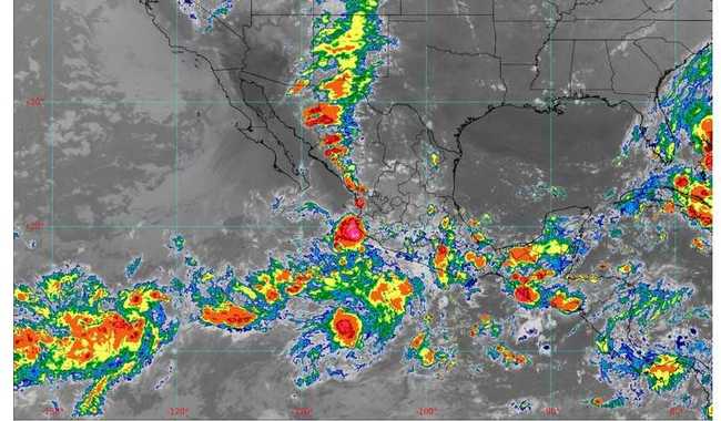 La depresión tropical Mario ocasiona lluvias intensas en Jalisco y muy fuertes en Colima, Michoacán y Guerrero