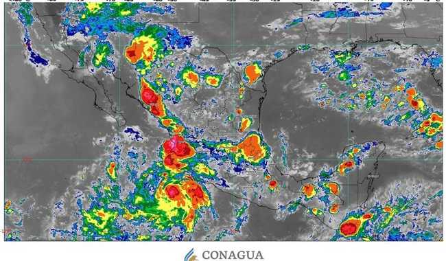Se formó la depresión tropical Doce-E, en el océano Pacífico