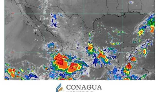 La depresión tropical Trece-E se desplaza hacia el oeste-noroeste, en el océano Pacífico